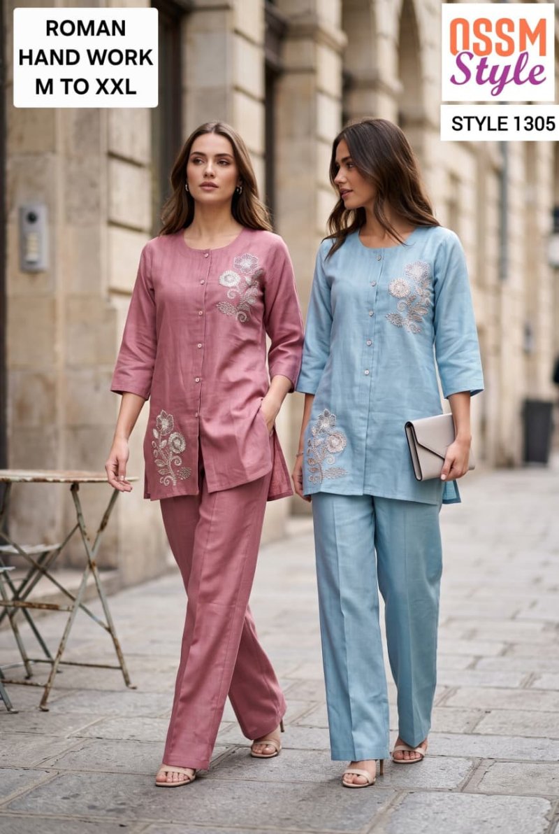 1304 To 1306 By Ossm Style Roman Co Ord Set 